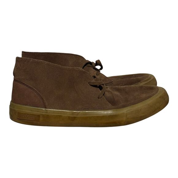SeaVees Legend High Brown Suede Gum Sole Sneakers Men's Size 10.5 Maslan Desert - Picture 1 of 8